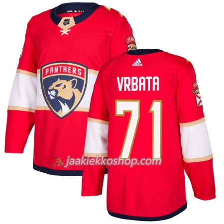 Miehille NHL Florida Panthers Pelipaita Radim Vrbata 71 Adidas 2017-2018 Punainen Authentic